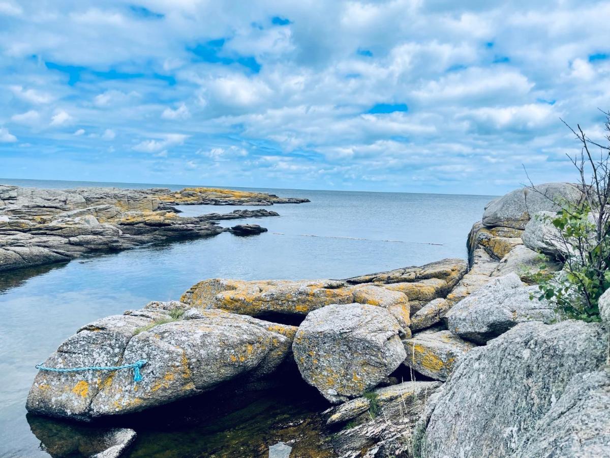 Nybygget Hus I Svaneke Taet Pa Klipper, Skov Og Hav Exteriér fotografie