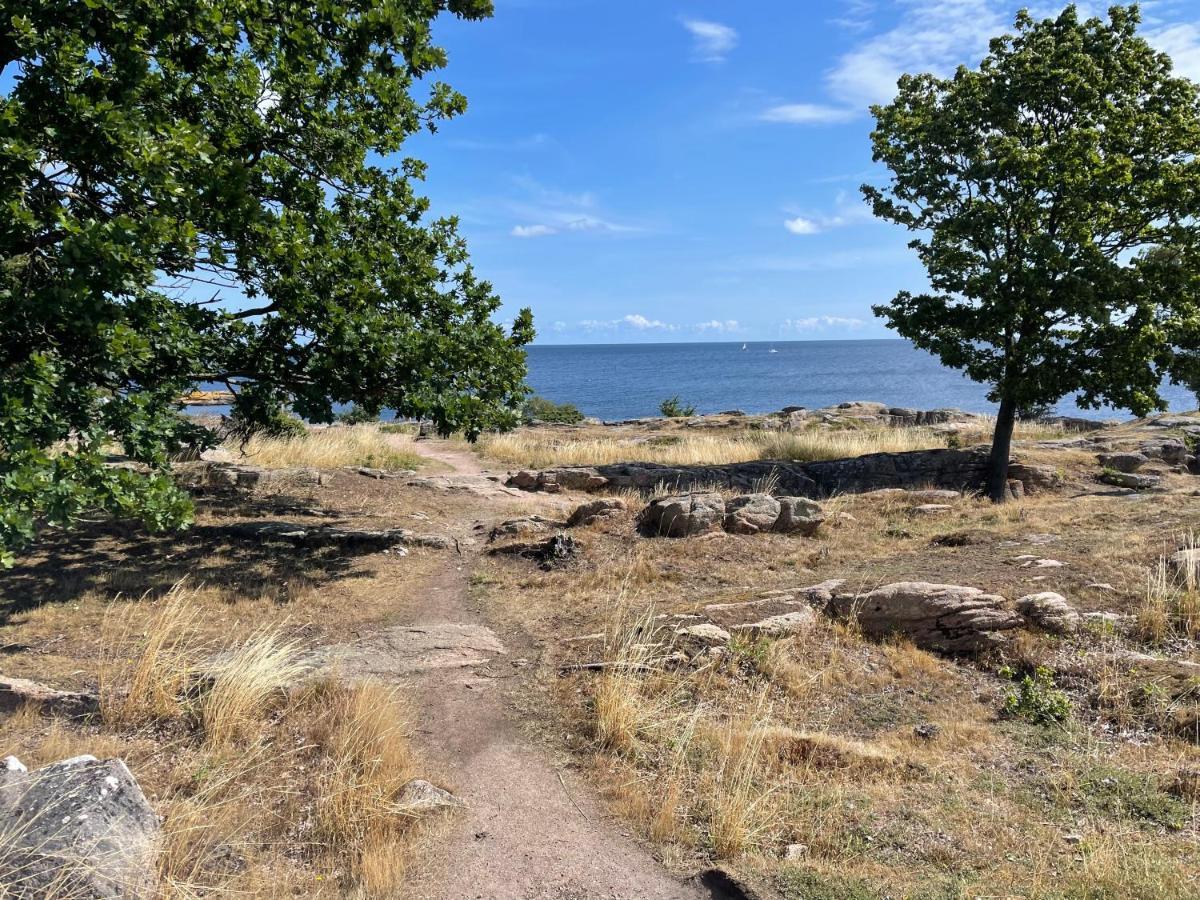 Nybygget Hus I Svaneke Taet Pa Klipper, Skov Og Hav Exteriér fotografie